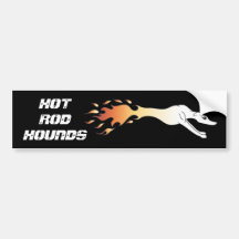 Hot Rod Hounds Bumper Sticker
