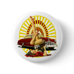 Hot Rod Pin Up Girl buttons