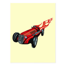Hot Rod Postcard