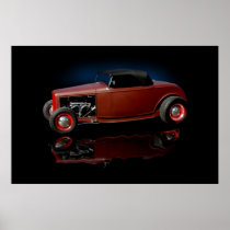 Hot Rod Roadster Poster