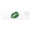 Hot Sexy Full Colour Female Lips Mouth bumper stickers