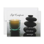 Hot Stone Massge Gift Certificate II invitations