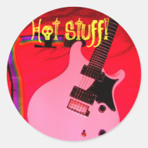 Hot Stuff! Round Stickers