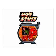 "Hot Stuff" Valentines Day Post Card