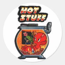 "Hot Stuff" Valentines Day Sticker
