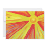 Hot Sun Rays Custom Invites