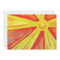 Hot Sun Rays invitations