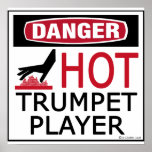Hot Trumpet Player copy posters