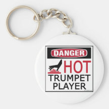 Hot Trumpet Player Keychains