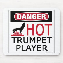 Hot Trumpet Player Mouse Mat