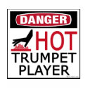 Hot Trumpet Player t-shirts