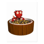 Hot Tub Demon Post Card