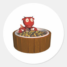 Hot Tub Demon Sticker
