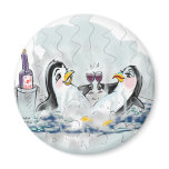 Hot Tub Penguins! Fridge Magnet