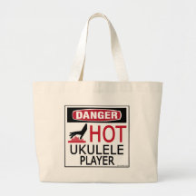 Hot Ukulele Player Canvas Bags