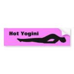 Hot Yogini - Yoga Bumper Sticker bumper stickers
