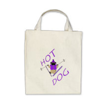 Hotdog Skiing Pug Bags