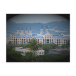 Hotel at an island post card