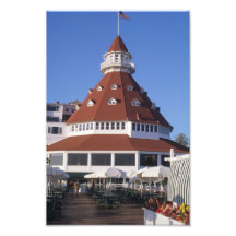 Hotel Del Coronado turret Photographic Print