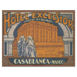 Hotel Excelsior Casablanca (Maroc), Vintage Flyers