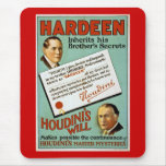 Houdini's Brother Hardeen Vintage Advertisement Mouse Pads