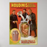 Houdini's ~ Illusionist Vintage Escape Artist Poster