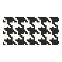 Hounds Tooth Pixel-Textured Photo Card