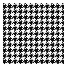 Houndstooth check pattern invitations