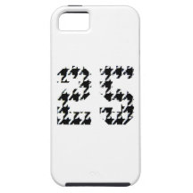 Houndstooth Number 25 iPhone 5 Cases