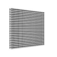Houndstooth pattern - Black and white Canvas Prints