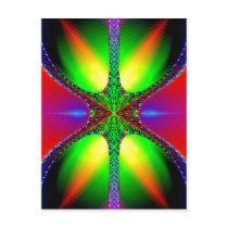 Hour Glass Fractal Postcard