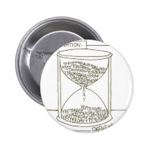 Hour glass: Procrastination, Tomorrow- Yesterday Pin