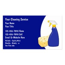 House Cleaning Business Cards