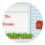 House Design-Gift Tag Sticker