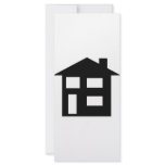 house icon personalized rack card