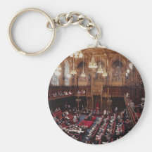 House of Commons chamber, inside Parliament, Londo Keychain