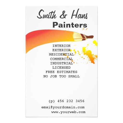 Painting Business Flyer Templates