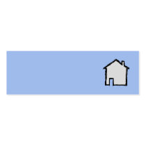 House Sketch. Black and Blue. Business Card