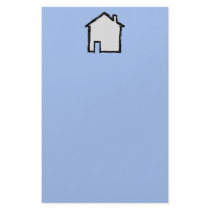House Sketch. Black and Blue. Customised Stationery