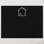 House Sketch. Grey and Black. Flyer Design