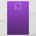 House Sketch. Grey and Purple. Flyer Design