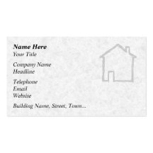 House Sketch. Grey. Business Card Templates