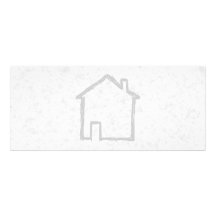 House Sketch. Grey. Custom Invitations