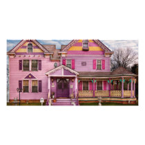 House - Victorian - I love bright colours Customised Photo Card