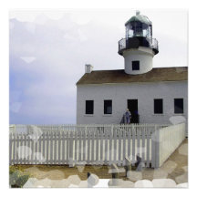 House with Lighthouse Invitations