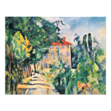 House With Red Roof By Paul Cézanne (Best Quality) Invites