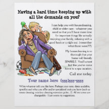 Housecleaning flyer (fully customisable)