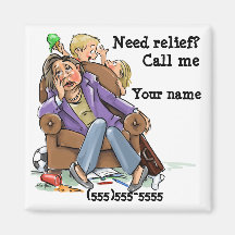 Housecleaning service reminder magnet custom