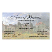 Houses at Argenteuil by Claude Monet Business Card Template