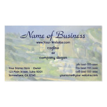Houses in Provence; the Riaux Valley by Cezanne Business Card Template